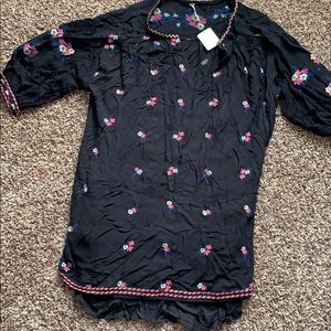 Spaghetti strap dress with cover up attachment